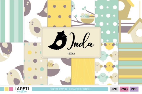Bringing Spring to Your Creative Projects with the Spring Bird Digital Paper Pack 12x12