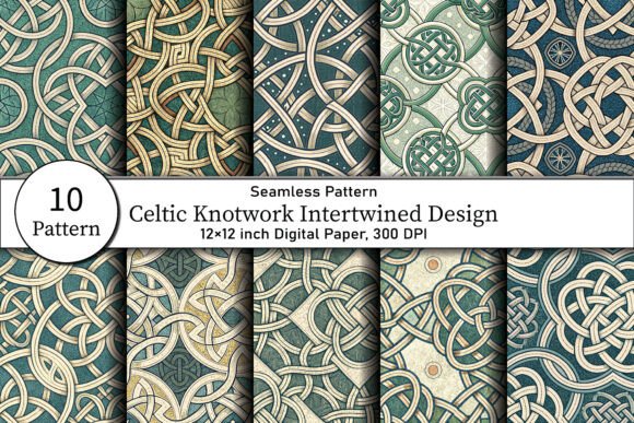 Celtic Knotwork Intertwined Design: Timeless Elegance for Creative Projects