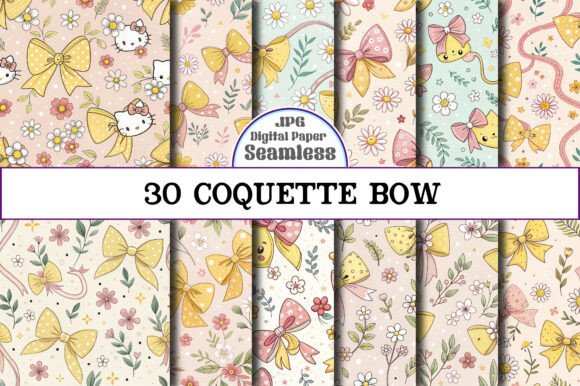 Coquette Bow Seamless Pattern
