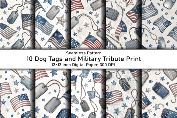 Dog Tags and Military Tribute Print: Strategic Use for Patriotism and Creativity