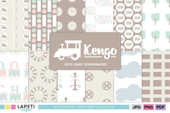 Enhancing Creativity with the Pastel Train Baby Digital Paper Pack