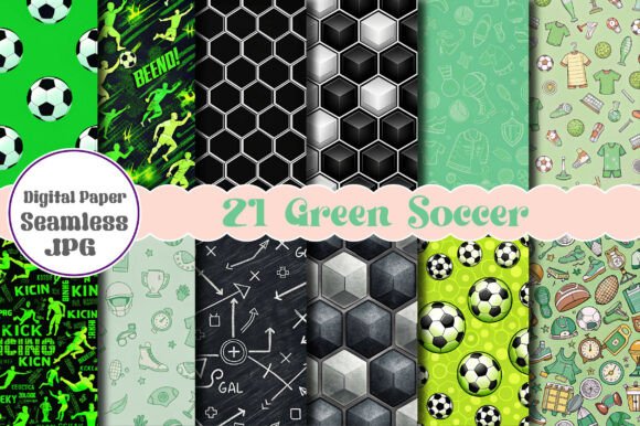 Green Soccer Seamless Digital Papers: Creative Uses and Tips for Success