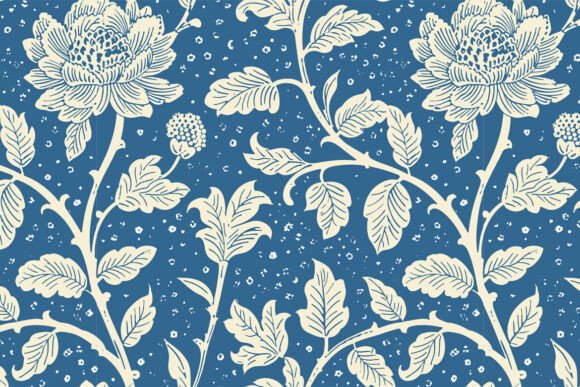 Indian Kalamkari Oriental Seamless Pat12