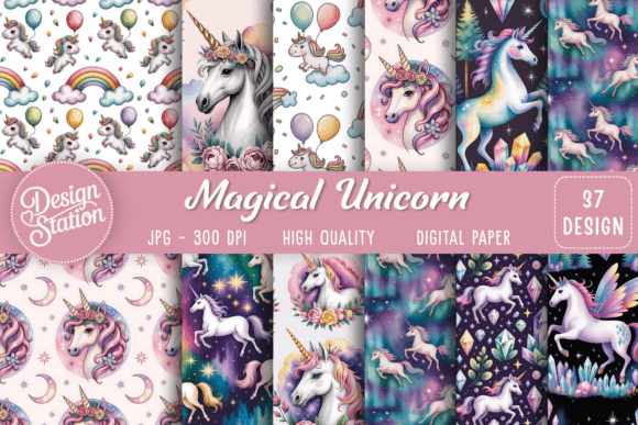 Magical Unicorn Digital Pattern: A Gateway to Fantasy in Design