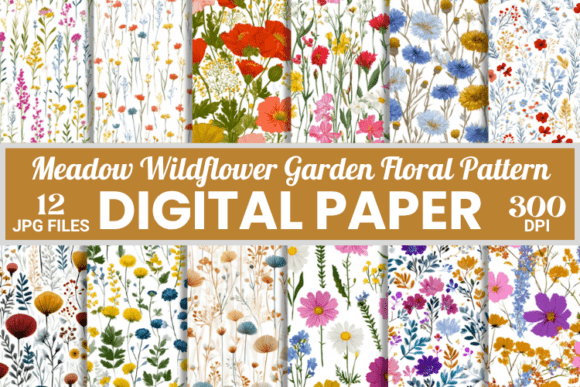 Meadow Wildflower Garden Floral Pattern