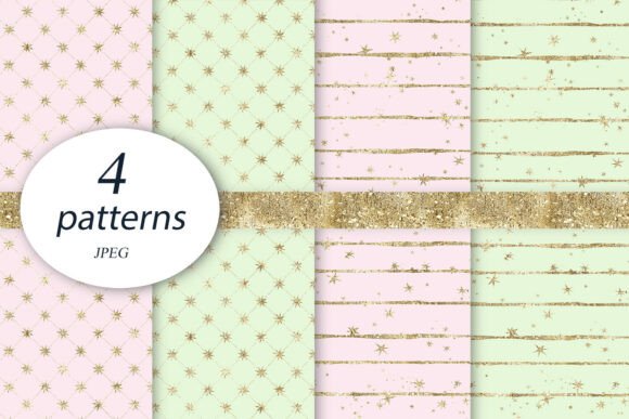 Pink Gold Star Princess Paper Background: A Versatile Design for Creative Projects