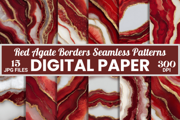 Red Agate Borders Seamless Pattern Paper: A Versatile Design Tool for 2025 and Beyond