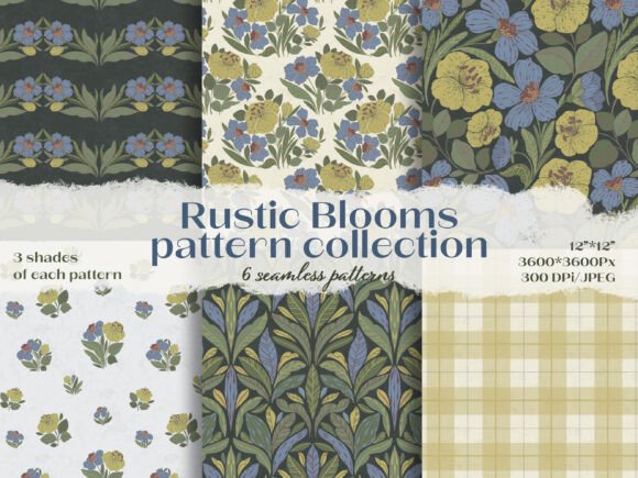 Rustic Blooms Pattern Collection Brings Nature to Design